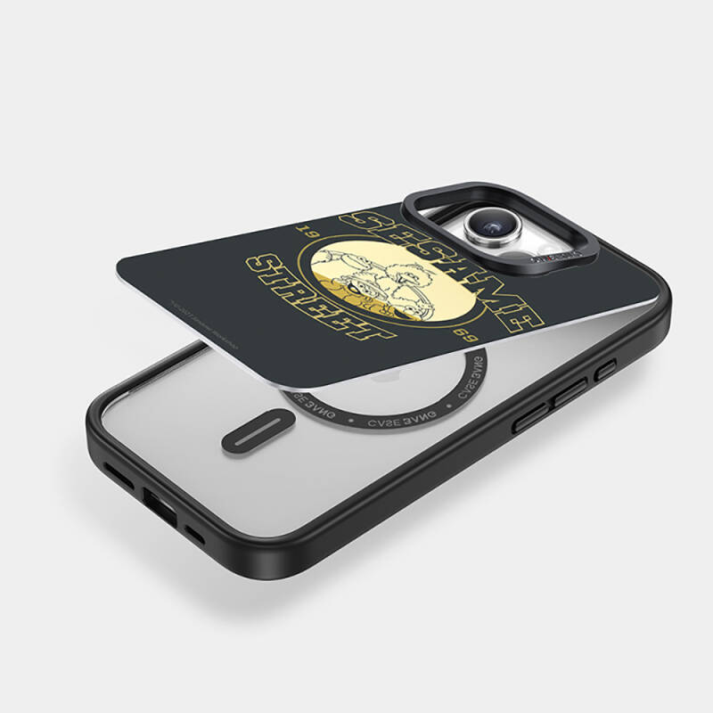 Apple iPhone 15 Case Magsafe Charging Feature Casebang Sesame Street Series Magnet Back Panel - 4