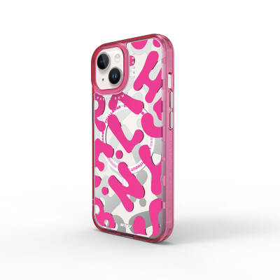 Apple iPhone 15 Case Magsafe Charging Feature Paint Pattern Wiwu Fluorescent G Series Cover - 1