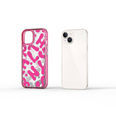 Apple iPhone 15 Case Magsafe Charging Feature Paint Pattern Wiwu Fluorescent G Series Cover - 4