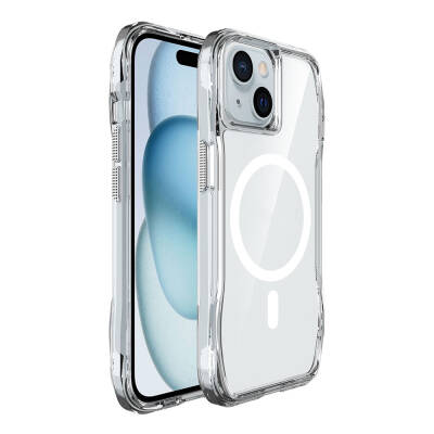 Apple iPhone 15 Case Magsafe Charging Featured Transparent Airbag Zore İncek Cover - 2