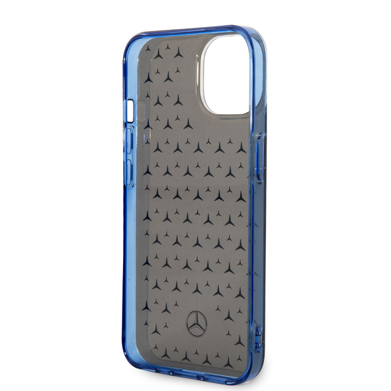Apple iPhone 15 Case Mercedes Benz Dual Layer Star Pattern Design Cover - 15