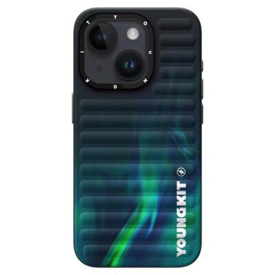 Apple iPhone 15 Case Northern Lights Patterned Youngkit Aurora Series Cover - 3