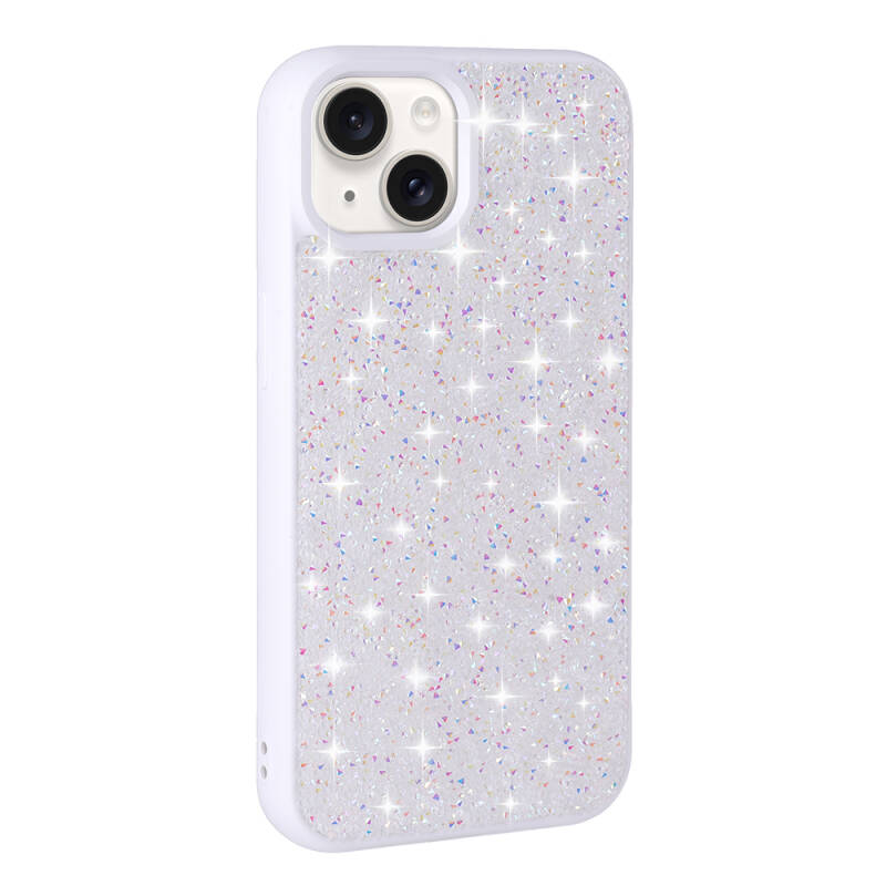 Apple iPhone 15 Case Shiny Stone Design Zore Diamond Cover - 14