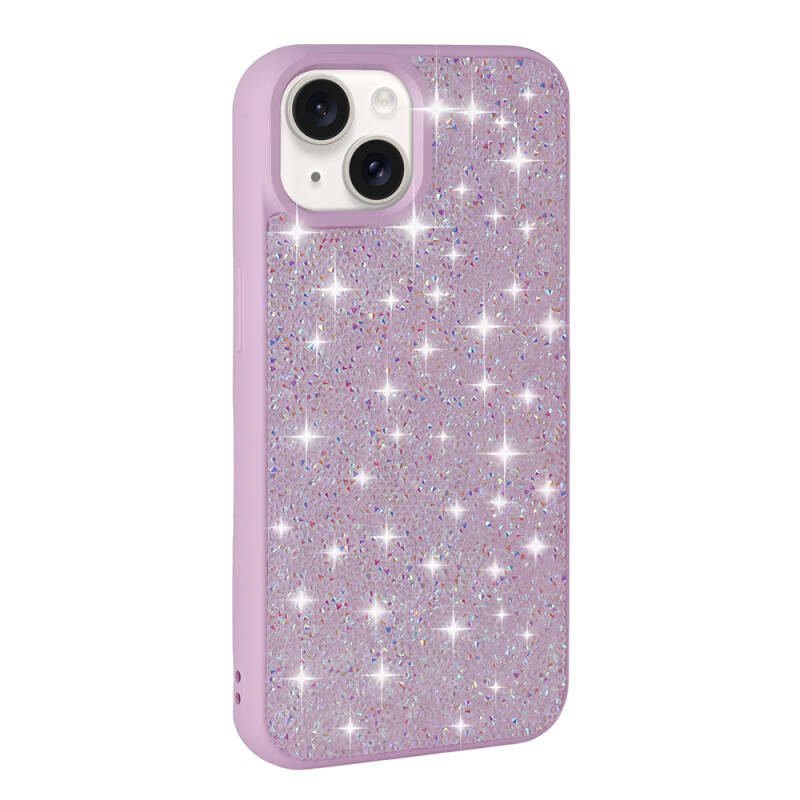 Apple iPhone 15 Case Shiny Stone Design Zore Diamond Cover - 17