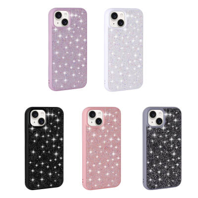 Apple iPhone 15 Case Shiny Stone Design Zore Diamond Cover - 6