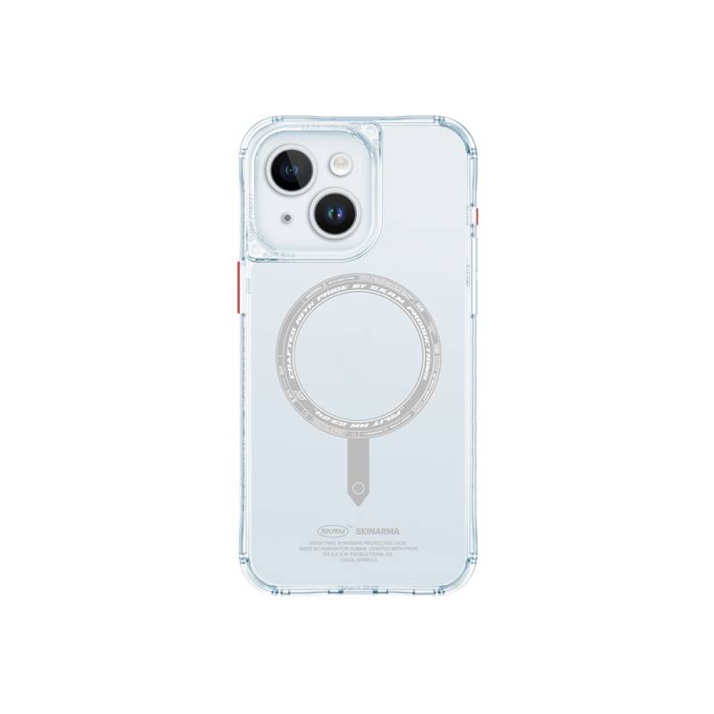 Apple iPhone 15 Case SkinArma Transparent Airbag Design Saido Cover with Magsafe Charging Feature - 1