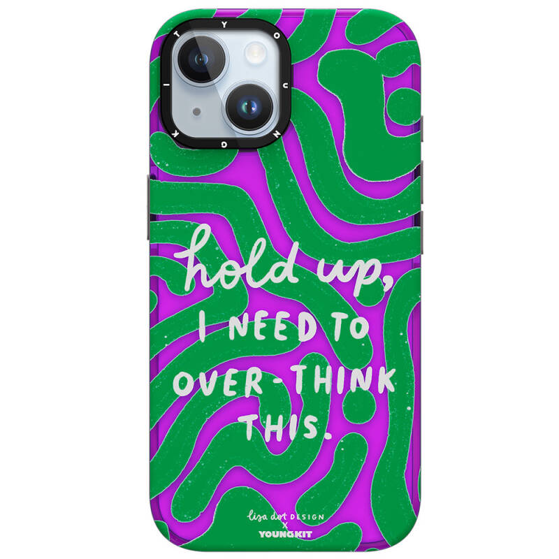 Apple iPhone 15 Case Text Patterned Youngkit Mindfulness Series Cover - 2