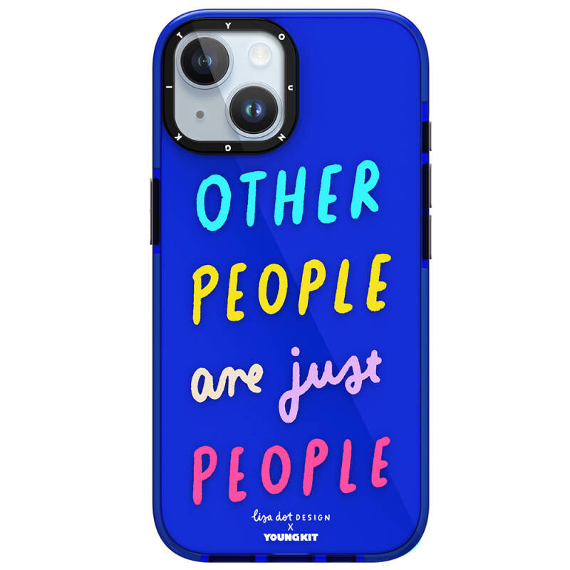 Apple iPhone 15 Case Text Patterned Youngkit Mindfulness Series Cover - 4