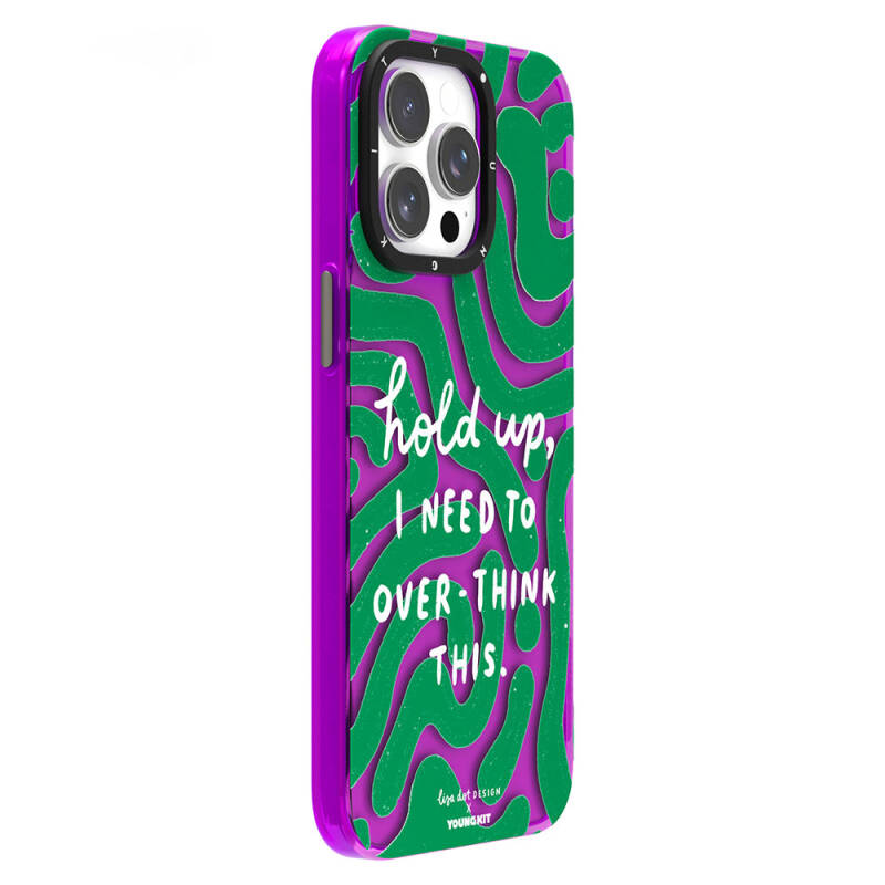 Apple iPhone 15 Case Text Patterned Youngkit Mindfulness Series Cover - 6