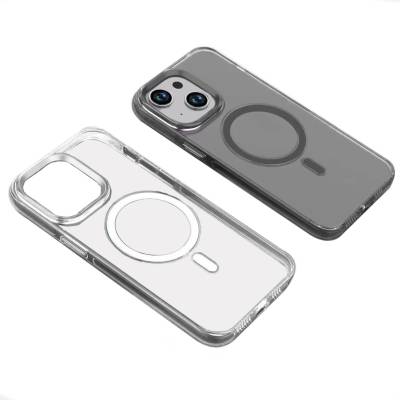 Apple iPhone 15 Case Transparent Efsane Cover with Zore Wireless Charging Feature - 2