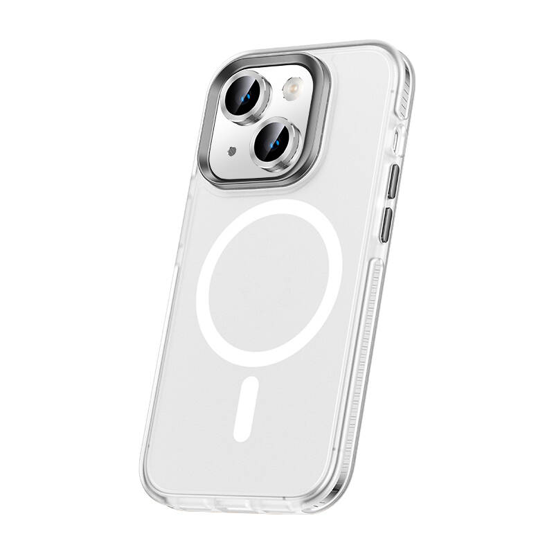 Apple iPhone 15 Case with Airbag and Lens Protector Magsafe Wireless Charging Feature Zore Klaptika Cover - 4