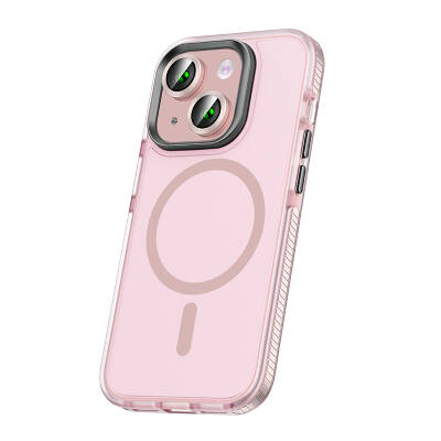 Apple iPhone 15 Case with Airbag and Lens Protector Magsafe Wireless Charging Feature Zore Klaptika Cover - 7