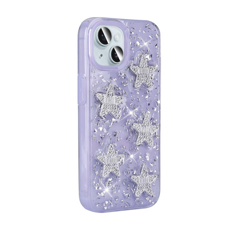 Apple iPhone 15 Case with Airbag Glitter Back Surface Zore Sparkle Silicone Cover - 13