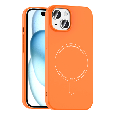 Apple iPhone 15 Case with M-Safe Charging and Camera Protection - Zore Elio Hard PC Cover - 2
