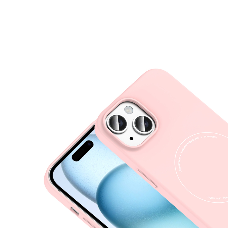 Apple iPhone 15 Case with M-Safe Charging and Camera Protection - Zore Elio Hard PC Cover - 20