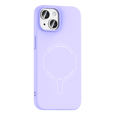 Apple iPhone 15 Case with M-Safe Charging and Camera Protection - Zore Elio Hard PC Cover - 13