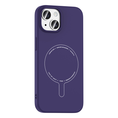 Apple iPhone 15 Case with M-Safe Charging and Camera Protection - Zore Elio Hard PC Cover - 14