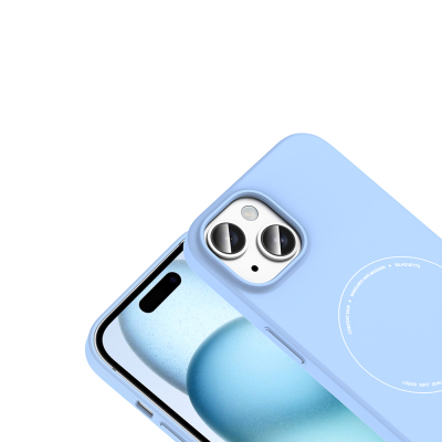 Apple iPhone 15 Case with M-Safe Charging and Camera Protection - Zore Elio Hard PC Cover - 24