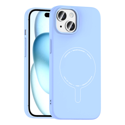 Apple iPhone 15 Case with M-Safe Charging and Camera Protection - Zore Elio Hard PC Cover - 8