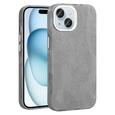 Apple iPhone 15 Case with M-Safe Charging Feature, Camouflage Design, Zore Sera Hard PC Cover - 4