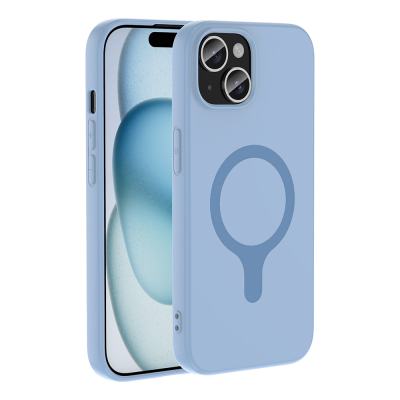 Apple iPhone 15 Case with M-Safe Charging Feature Zore Aris Silicone Cover - 13