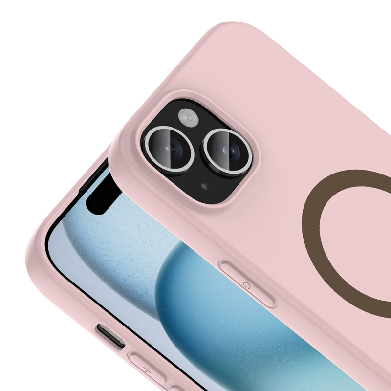Apple iPhone 15 Case with M-Safe Charging Feature Zore Aris Silicone Cover - 23