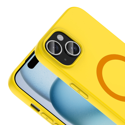 Apple iPhone 15 Case with M-Safe Charging Feature Zore Aris Silicone Cover - 35