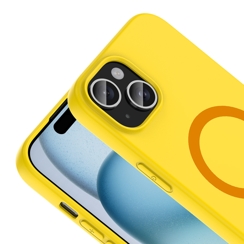 Apple iPhone 15 Case with M-Safe Charging Feature Zore Aris Silicone Cover - 35