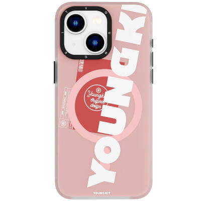 Apple iPhone 15 Case with Magsafe Charging Feature Youngkit Binfen Series Text Themed Cover - 8