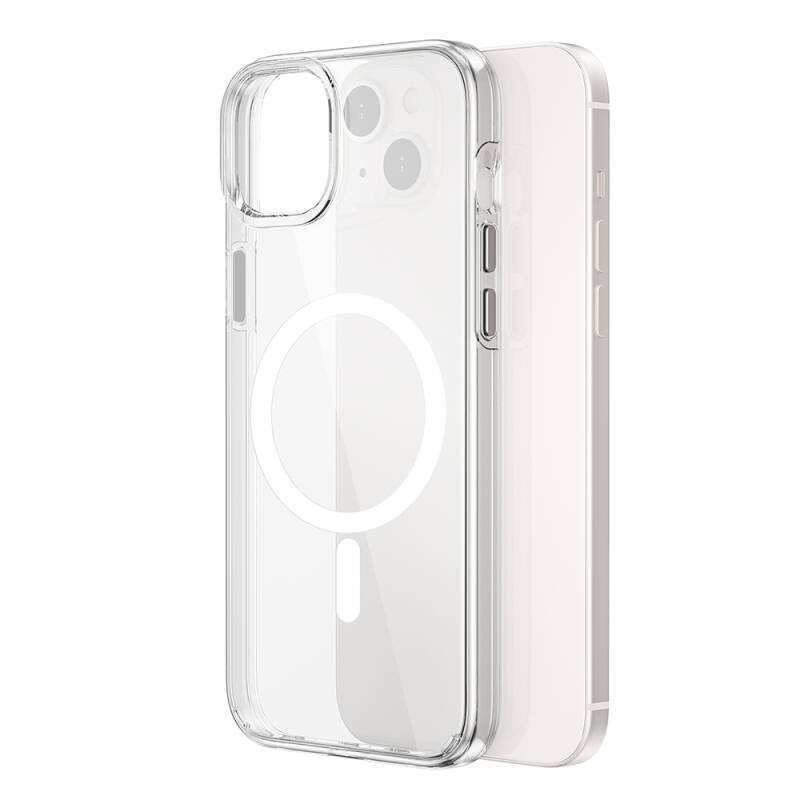 Apple iPhone 15 Case Wiwu BC-022 Transparent Transparent Cover with Magsafe Charging Feature - 1