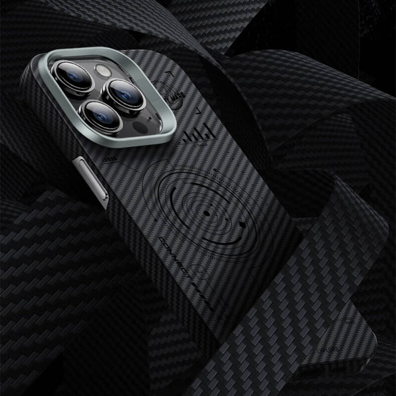 Apple iPhone 15 Case Wiwu KJZ-017 Carbon Fiber 600D Explore Kevlar Cover - 10