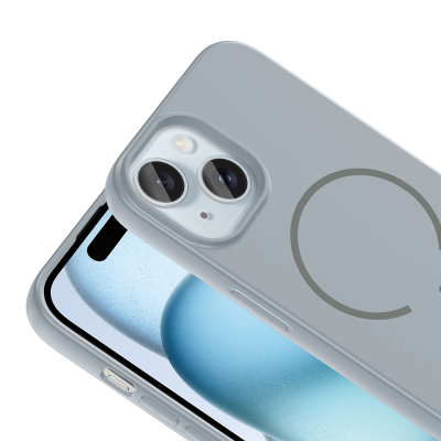 Apple iPhone 15 Case Zore Meta Cover with M-safe Charging Feature - 21