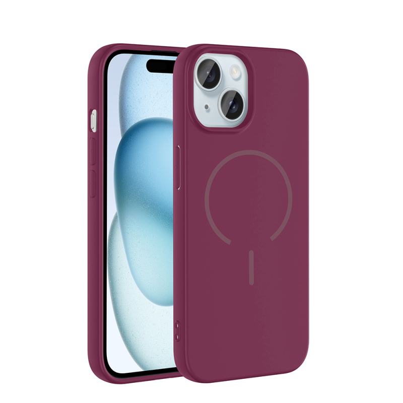 Apple iPhone 15 Case Zore Meta Cover with M-safe Charging Feature - 8