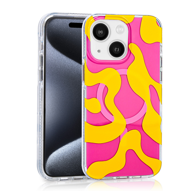 Apple iPhone 15 Case Zore Stilo Cover with Magsafe Charging Feature - 8