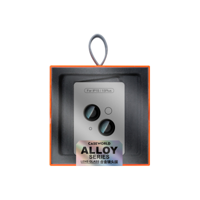 Apple iPhone 15 CaseWorld Alloy Series Oleophobic Anti-Reflective Camera Lens Protector - 6