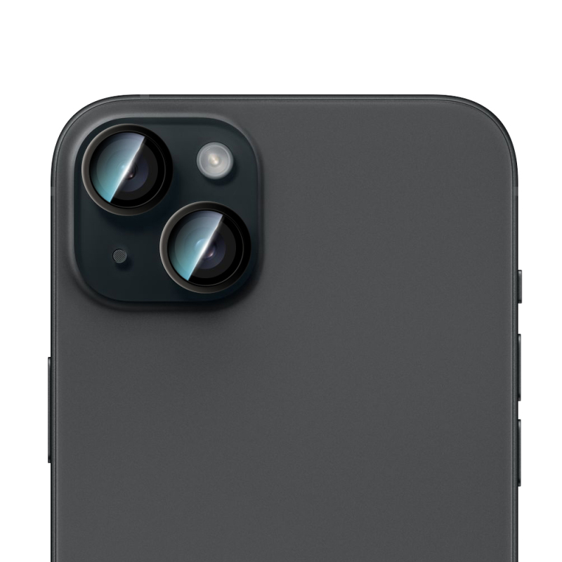 Apple iPhone 15 CaseWorld Alloy Series Oleophobic Anti-Reflective Camera Lens Protector - 3