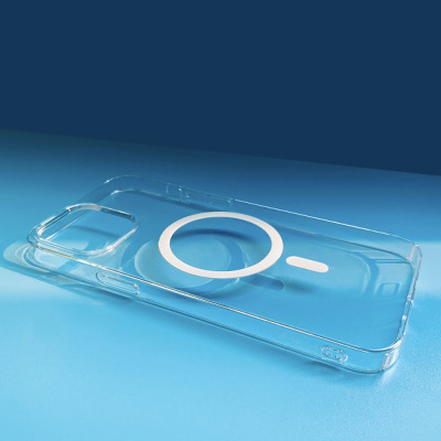 Apple iPhone 15 Kamera Korumalı M-Safe Şarj Özellikli Şeffaf Zore London Sert PC Kapak - 9