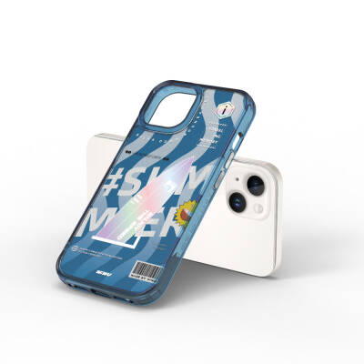 Apple iPhone 15 Kılıf Çift Katman Desenli Wiwu Summer Serisi Kapak - 3