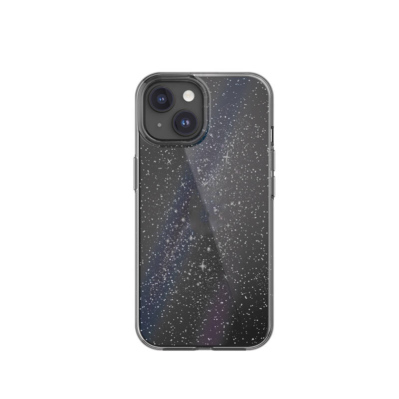 Apple iPhone 15 Kılıf Çift Katmanlı IMD Baskılı Bumper Lisanslı Switcheasy Cosmos Nebula Kapak - 1