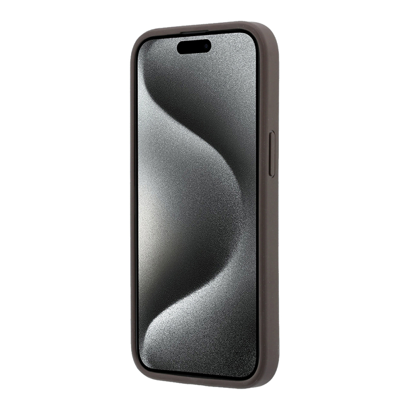 Apple iPhone 15 Kılıf Guess Orjinal Lisanslı M-safe Kabartmalı 4G Desenli Yazı Logolu Kapak - 12