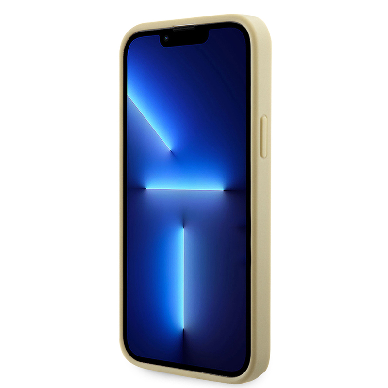 Apple iPhone 15 Kılıf Guess Orjinal Lisanslı Taşlı Arka Yüzey Üçgen Logolu Kapak - 23
