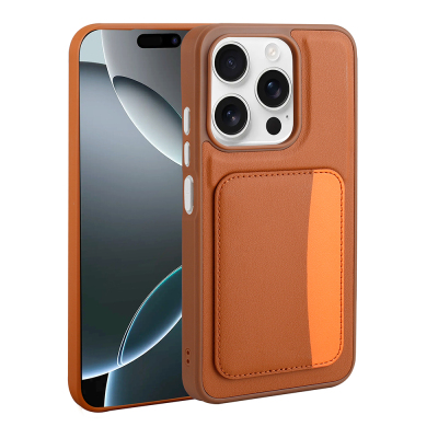 Apple iPhone 15 Kılıf Kartlıklı Zore X-Kart Silikon Kapak - 6