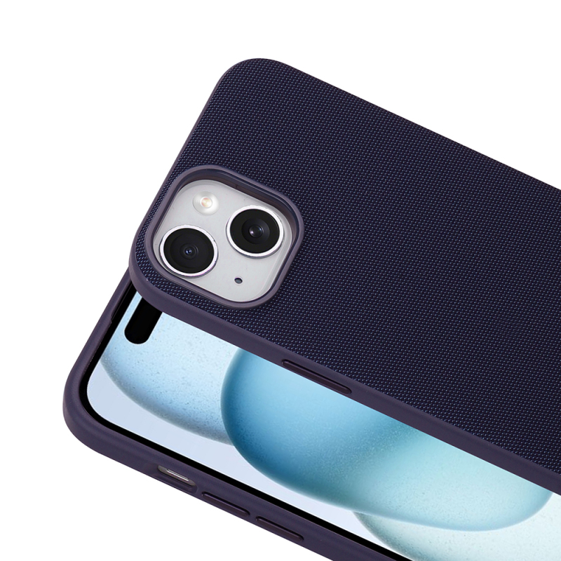 Apple iPhone 15 Kılıf M-Safe Şarj Özellikli Kumaş Tasarımlı Zore Miami Sert PC Kapak - 13