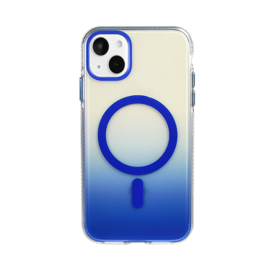 Apple iPhone 15 Kılıf M-safe Şarj Özellikli Transparan Renk Geçişli Zore Toros Kapak - 9