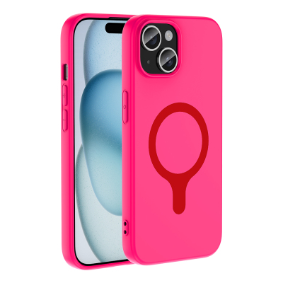 Apple iPhone 15 Kılıf M-Safe Şarj Özellikli Zore Aris Silikon Kapak - 1