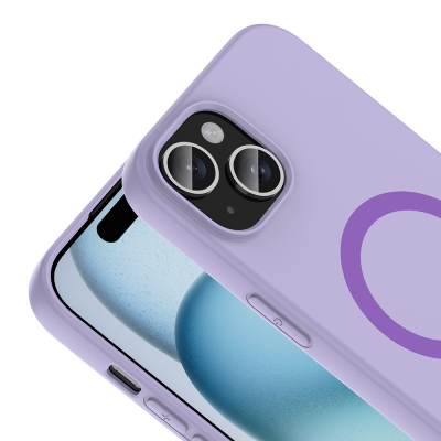 Apple iPhone 15 Kılıf M-Safe Şarj Özellikli Zore Aris Silikon Kapak - 20