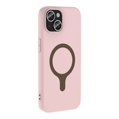Apple iPhone 15 Kılıf M-Safe Şarj Özellikli Zore Aris Silikon Kapak - 24