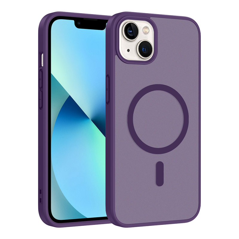 Apple iPhone 15 Kılıf M-safe Şarj Özellikli Zore Babet Kapak - 6