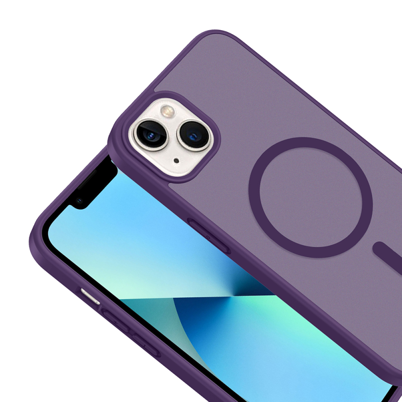 Apple iPhone 15 Kılıf M-safe Şarj Özellikli Zore Babet Kapak - 20