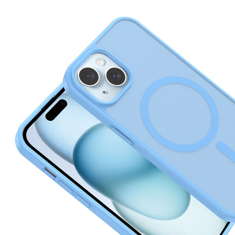 Apple iPhone 15 Kılıf M-safe Şarj Özellikli Zore Babet Kapak - 24